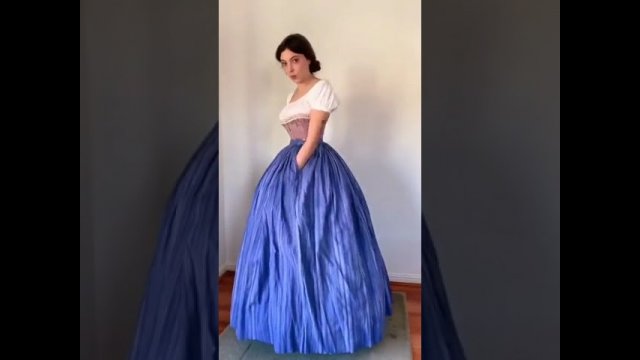 In 1859, this is how women typically dressed [VIDEO]
