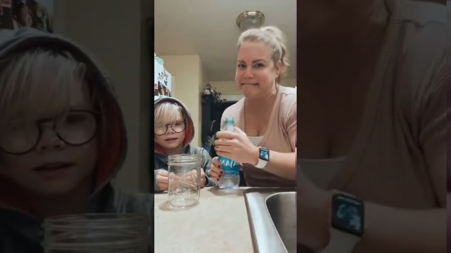 Mother And Son Tries But Fails At Frozen Water Experiment