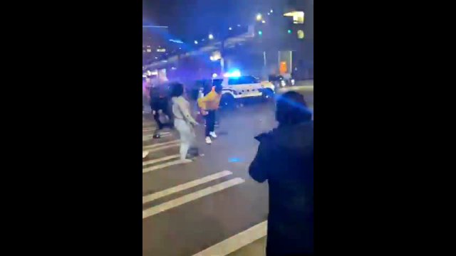 Tacoma police officer rams car through crowd, runs over one person