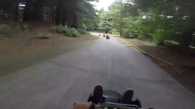 A track in New Zealand where you can race downhill on go-karts