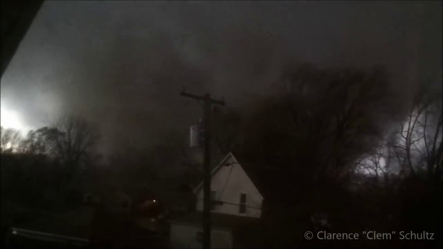 That look F4 tornado breaking through the house