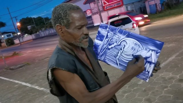 Amazing street artist from Suriname