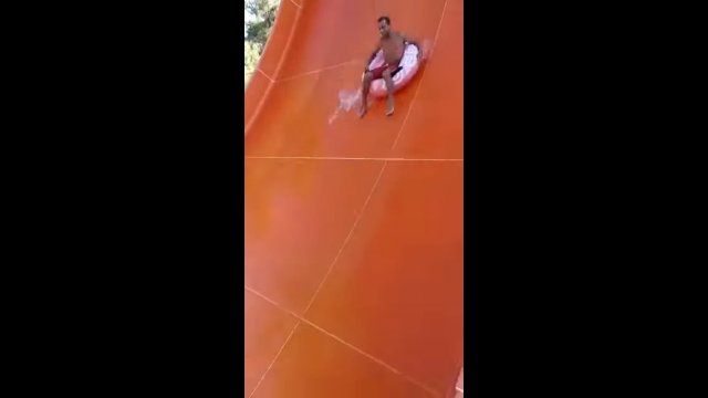 Ultra water slide. Looks like it's designed for suicides