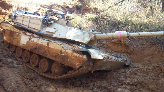 M1 Abrams Stuck in Mud