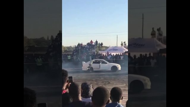 Accident during a drift show - Africa