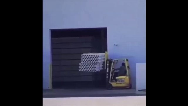 Perfect forklift driving