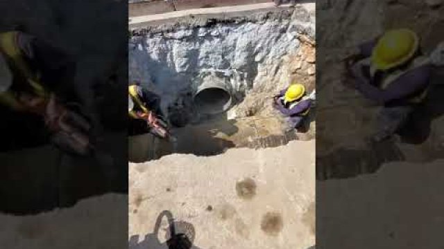 Worker dies after being sucked into water pipe