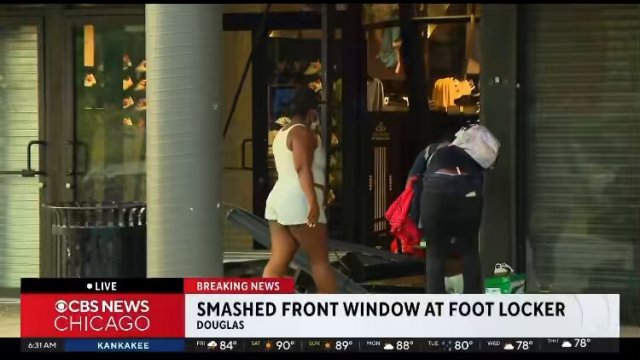 CBS just filmed a Foot Locker in Chicago getting looted on live television [VIDEO]