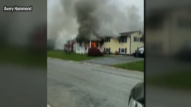 Maryland woman sets fire to home then sits back in lawn chair