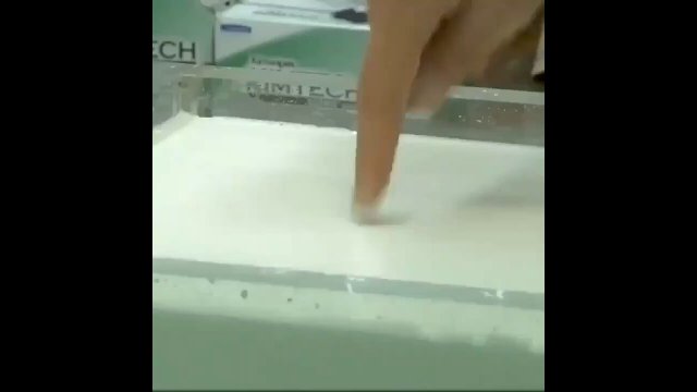 Non-Newtonian fluid, the harder you press, the harder it gets [VIDEO]