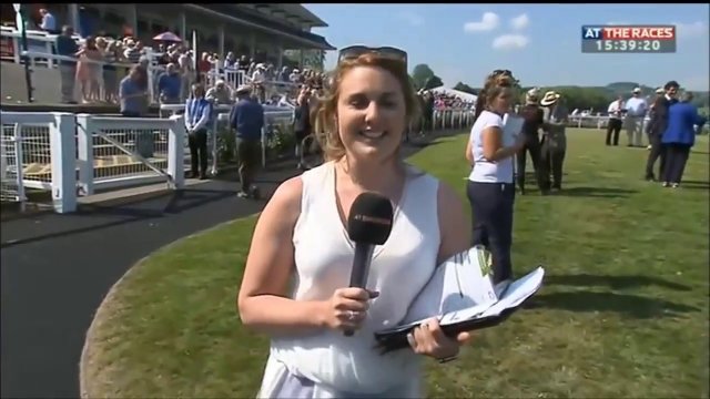 Hayley Moore - At The Races presenter amazingly catches loose horse [VIDEO]