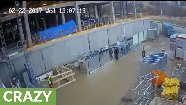 Insane Near-Death Accident On Construction Site!
