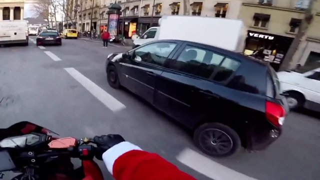 Santa on a motorcycle