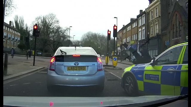 Cops Chase After Man on Moped