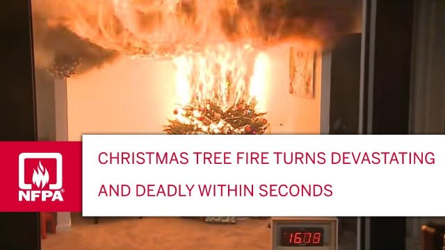 Christmas Tree Fire Turns Devastating and Deadly Within Seconds [VIDEO]