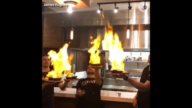 This fiery restaurant trick went very badly, very quickly [VIDEO]