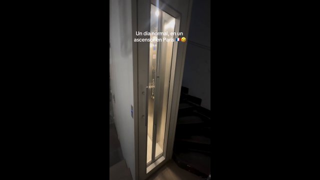 This really small elevator in Paris [VIDEO]