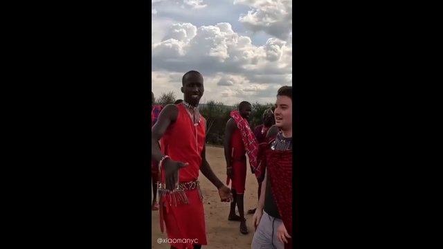 American guy surprises African Warrior Tribe with speaking their language [VIDEO]
