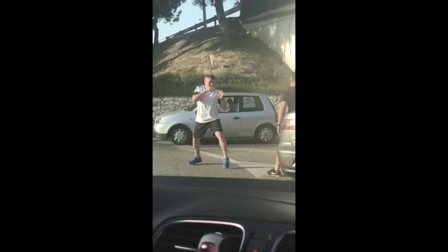 Guys Fighting In A Parking Lot Went Full Martial Arts Hardo With Their Form And Looked Like Assholes