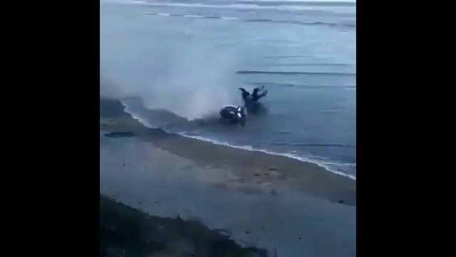 Why you should not ride a two-wheeler on the shore of the beach