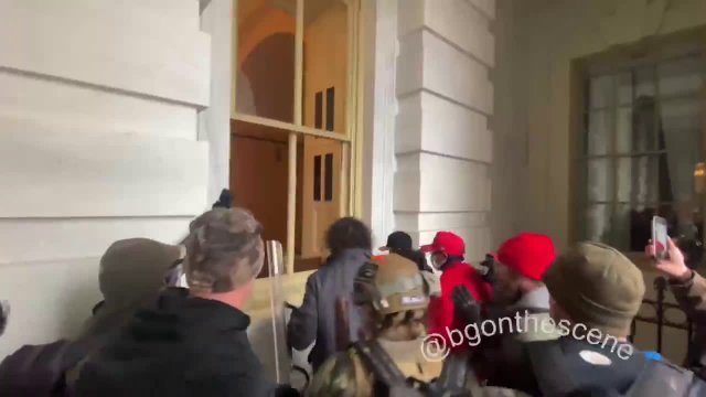 Rioters break windows and breach US Capitol