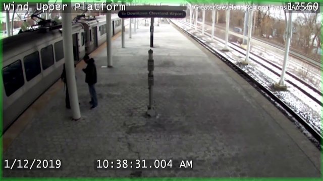Panicking dad chases down train with his BABY ON BOARD!!