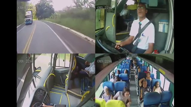 Heroic bus driver saves the day