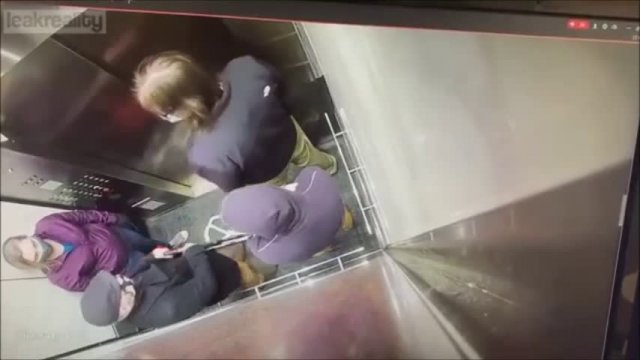 Man Coughs On Other Man In Elevator - Gets His Ass Beat