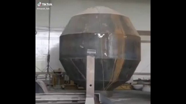Explosive hydroforming a steel sphere