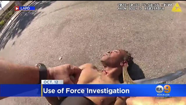 LAPD investigating use of force. Sword vs. stun gun