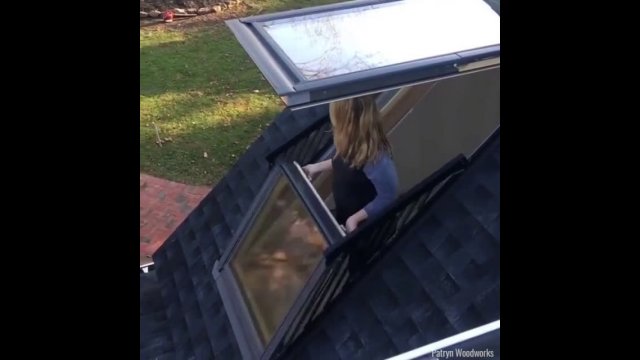 Turn a roof window into a balcony with VELUX's cabrio system