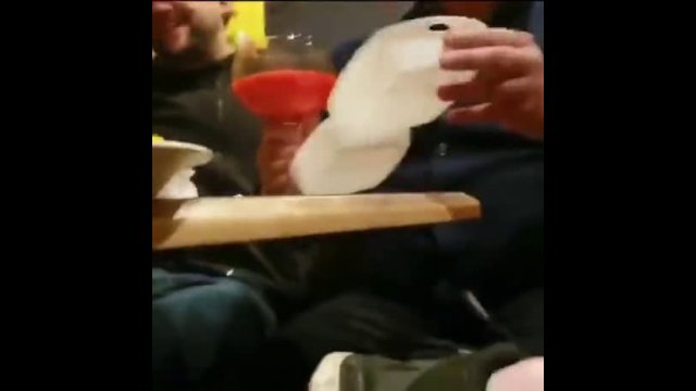 Sneaky Lad Puts Drink In Food Container