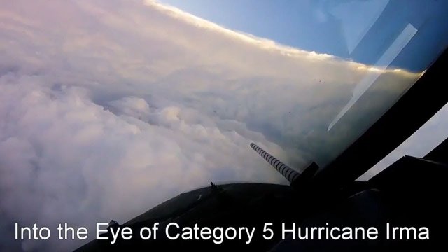 Flying into the eye of Hurricane Irma [VIDEO]