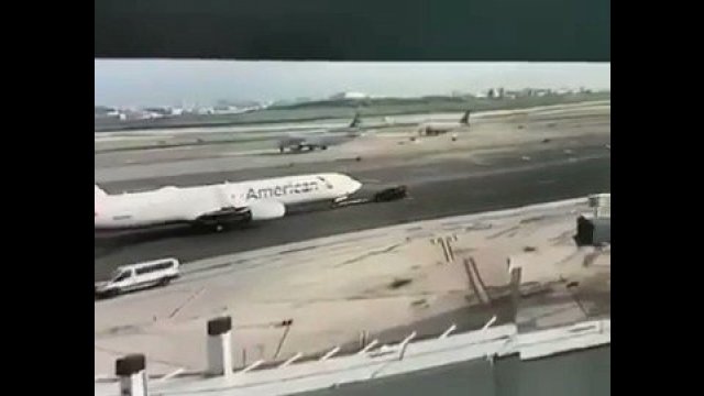 Tow Truck Driver gets Cabin Rammed By Airplane [VIDEO]