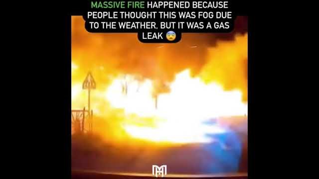 Gas leak mistaken as fog [VIDEO]