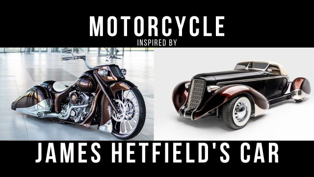 Amazing motorcycle inspired by James Hetfield's car [VIDEO]