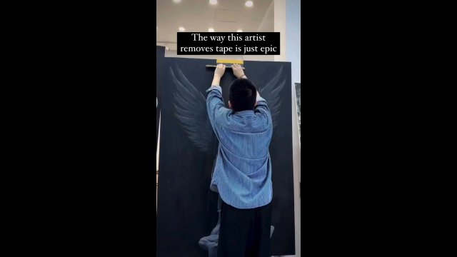 The way this artist removes tape is just epic [VIDEO]