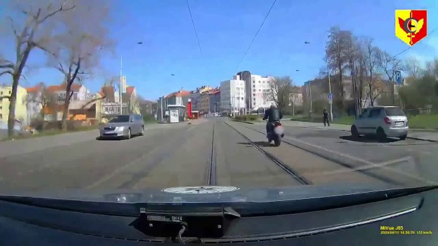 The motorcyclist was fleeing from the police