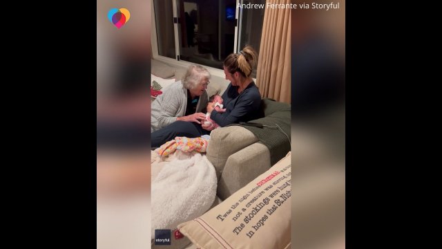 Grandma has adorable reaction upon learning great-granddaughter's name [VIDEO]