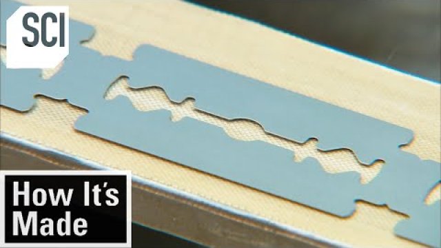 The process of manufacturing razor blades