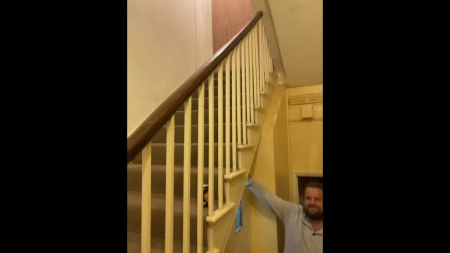 This couple bought a 200 years old house and found a hidden door under the stairs [VIDEO]